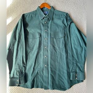 Pendleton Long Sleeve Shirt 100% cotton, Men’s, green
